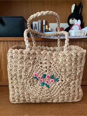 Rouje Raffia Bag